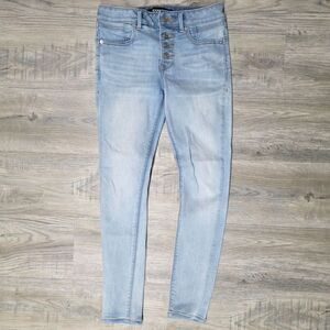 Express Light Washed Mid-Rise Ankle Legging Jeans Size 2